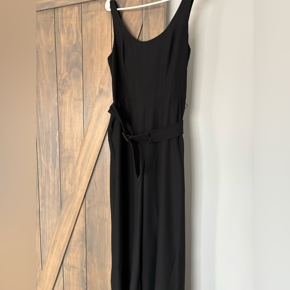 Banana republic black crepe jumpsuit sz8